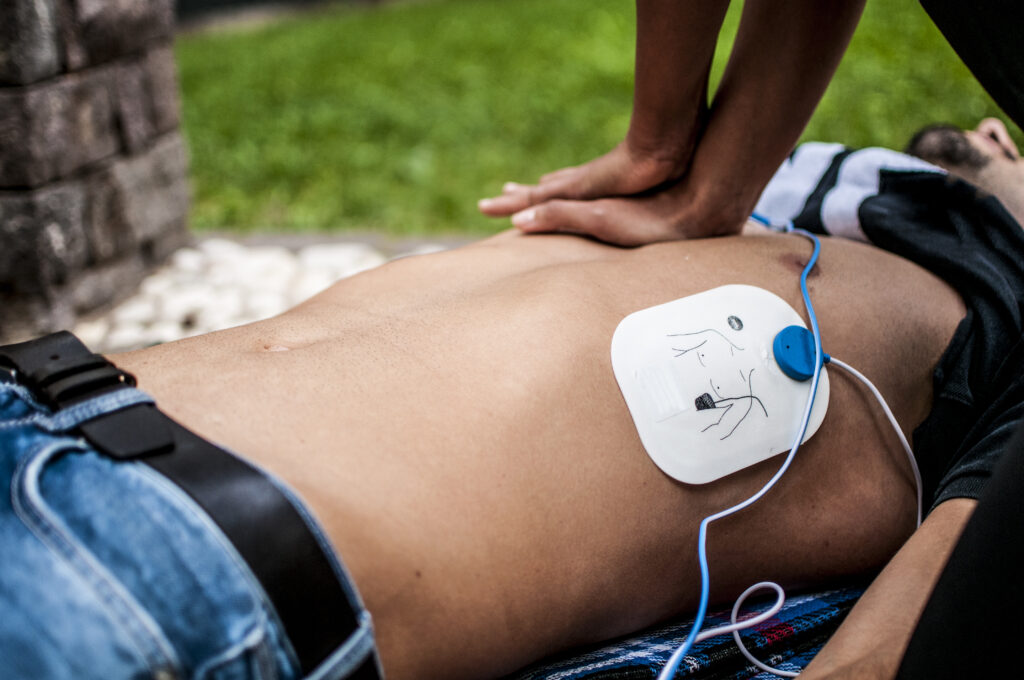 Emergency Cardiac Massage In The Park
